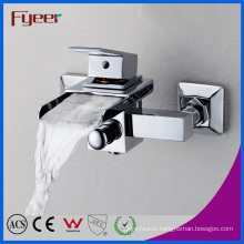 Fyeer Single Handle Wall Mounted Bathroom Waterfall Bathtub Faucet